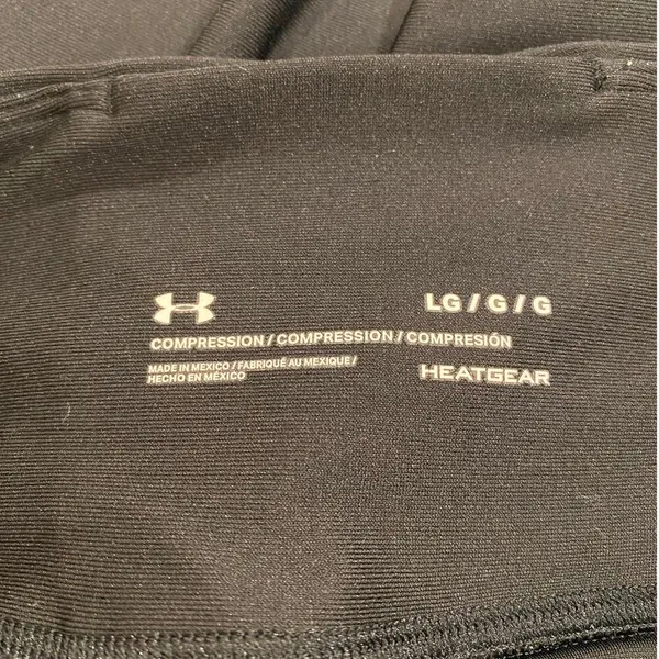 Under Armour HeatGear Pull On Compression Ankle Leggings Black Women's Large - Image 8