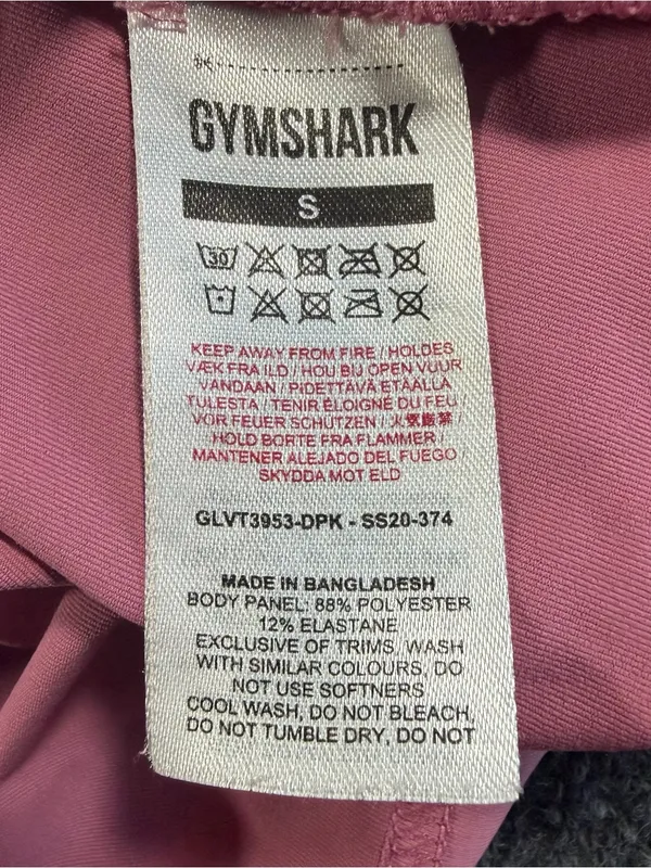 Gymshark Tank Top Pink Women's Size Small Gym Athleisure Workout - Image 6