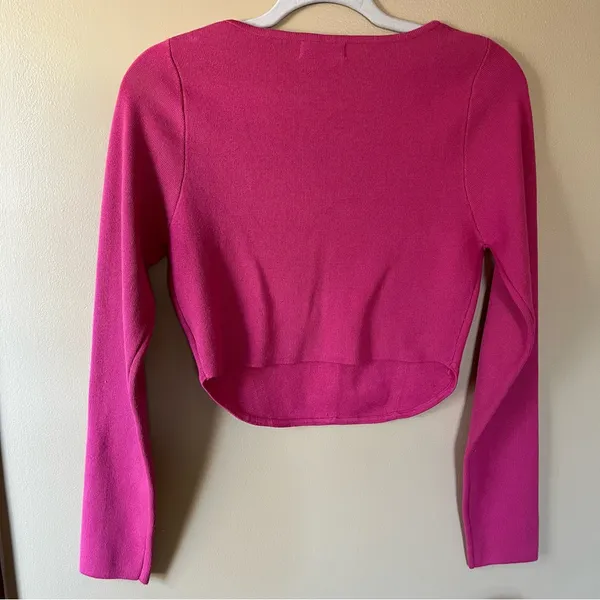 Altar'd State Fuchsia Crop Top - Image 3