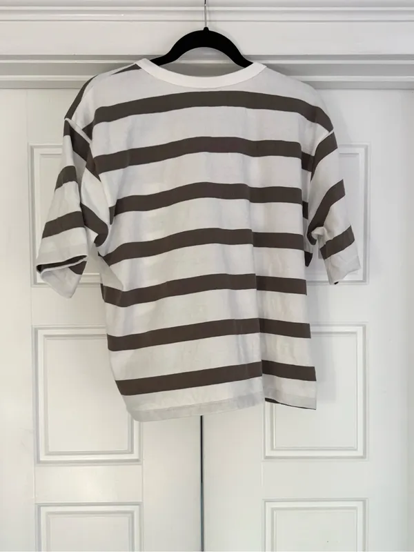 AYR The Practice Tee Stripe Dime Knit, XL - Image 3