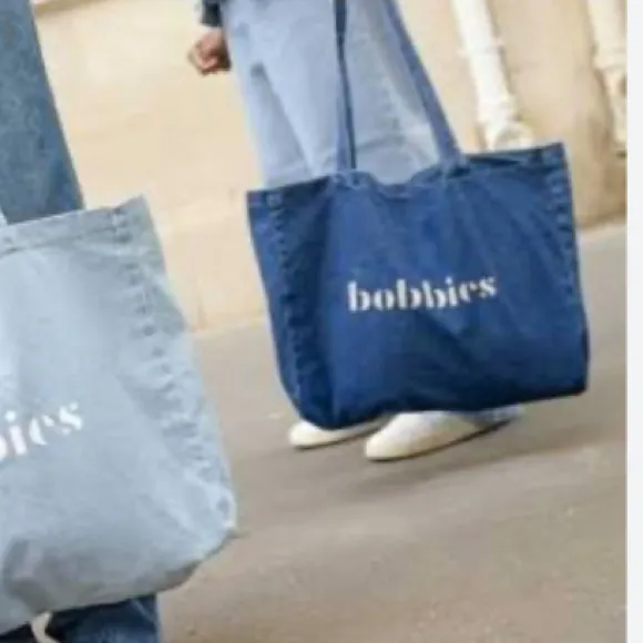 Bobbies Blue Denim Tote Bag - Image 2