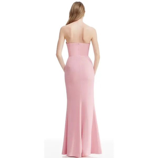 NWT Dress The Population Fernanda Gown Blush Pink XS Formal Glam Chic - Image 3