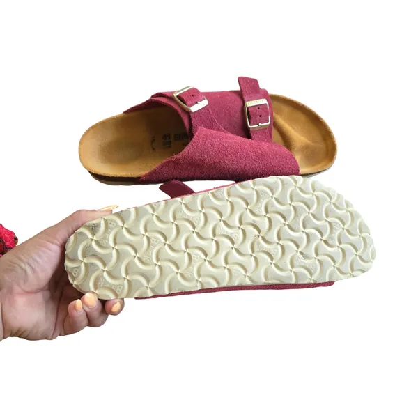 Birkenstock Zurich Suede Sandals Size: 41 - Image 4