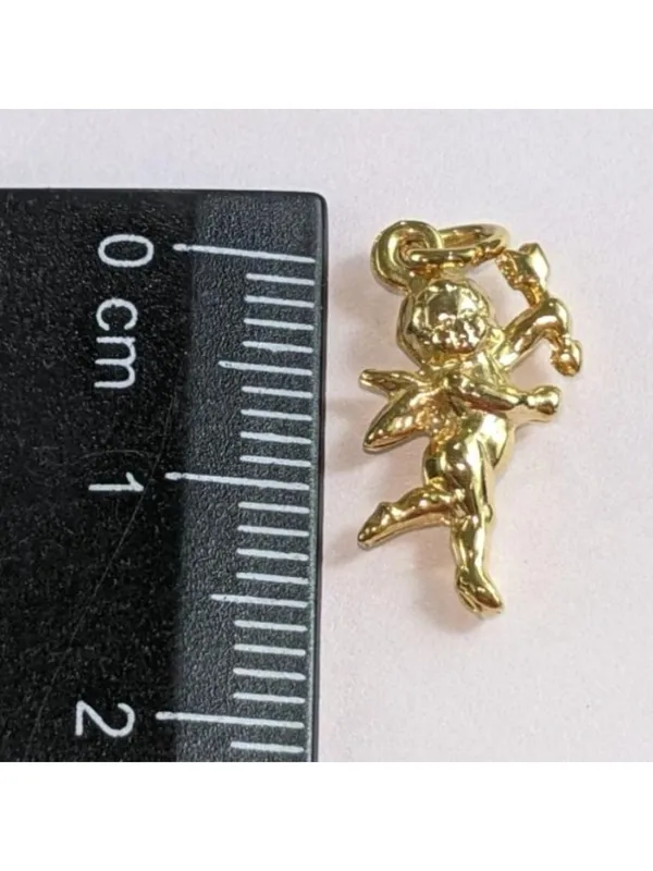 Gold-Tone Angel Cupid Charm Pendant For Jewelry Making Or Necklace Accent A402 - Image 5