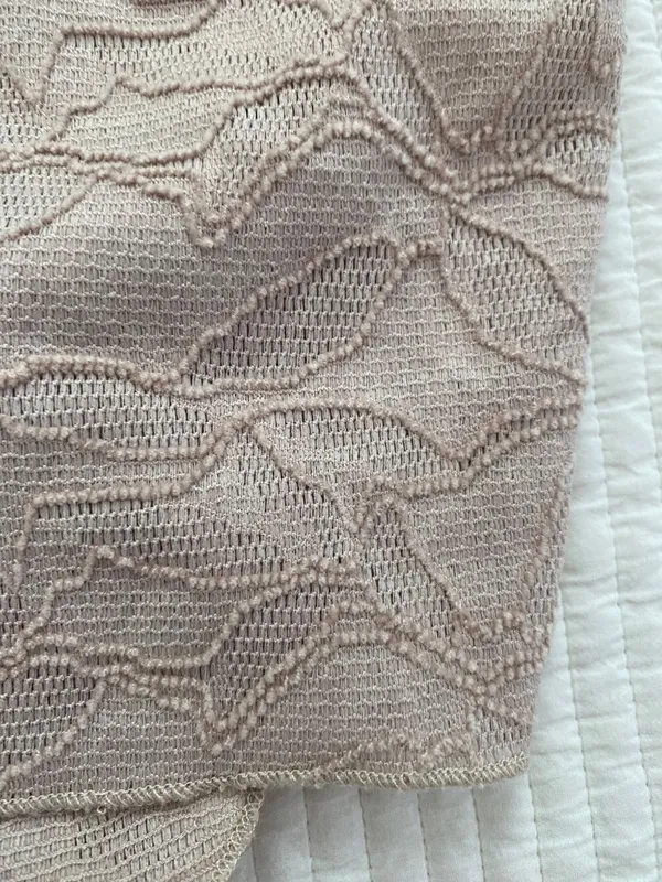 Beige halter lace tank top Tan - Image 9