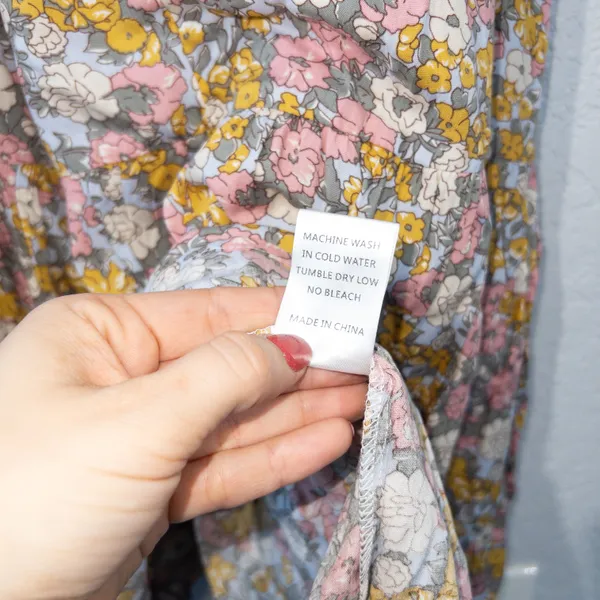 New Pink & Yellow Floral Reversible Maxi Dress Size Small - Image 8