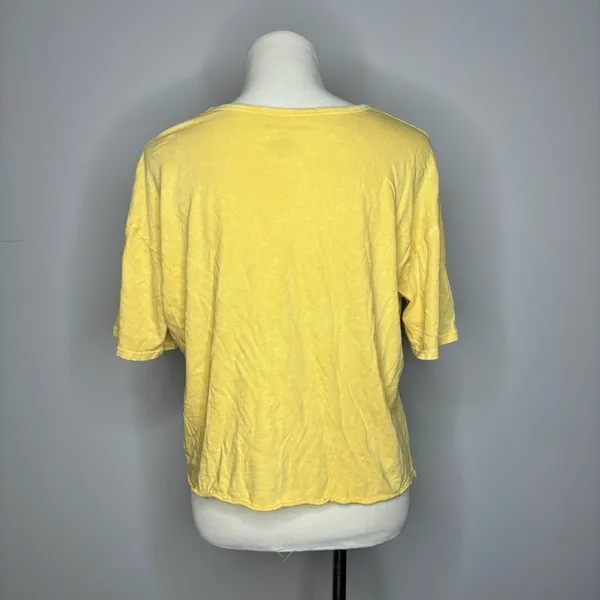 Caution To The Wind- Yellow "Road Trip" Graphic Tee - Image 2