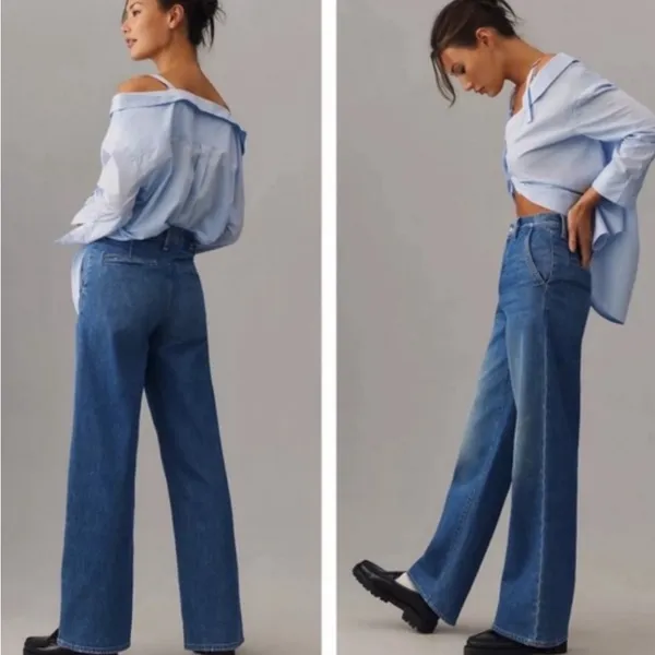 Mother Superior High Waisted Spinner Prep Skimp Jeans in Flash Back Size: 27 - Image 3