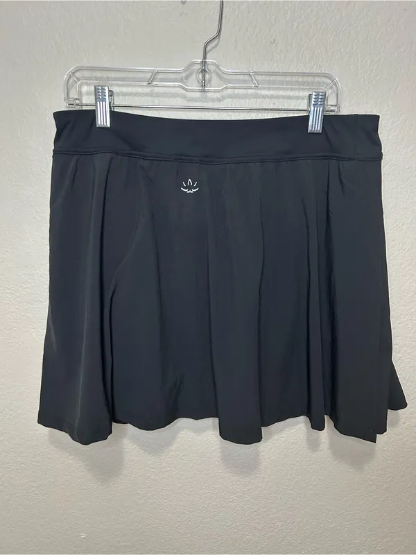 Beyond Yoga Black Pleated Skort Tennis Pickleball Golf Activewear Large - Image 3