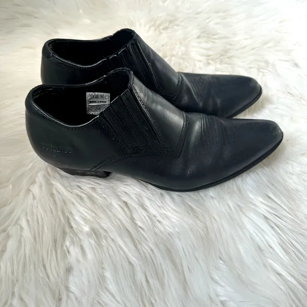 VTG Durango Western Leather Ankle Boots Sz 8.5 - Image 4