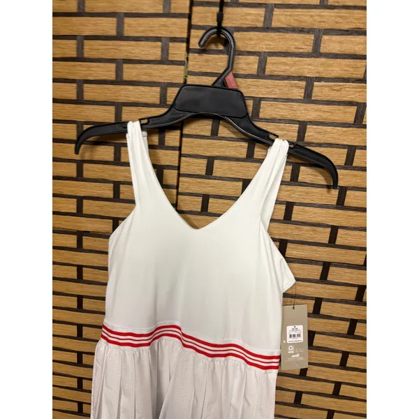 Avia White Pleated Tennis Dress With Built In Shorts Size‎ Medium - Image 3
