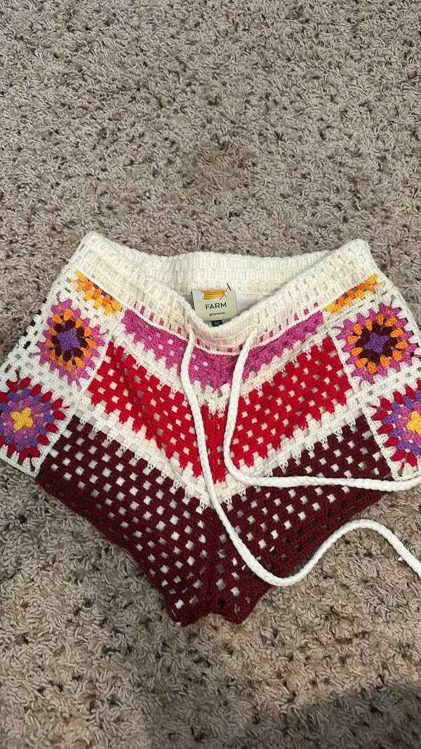 Farm Rio Crochet Shorts - Image 4