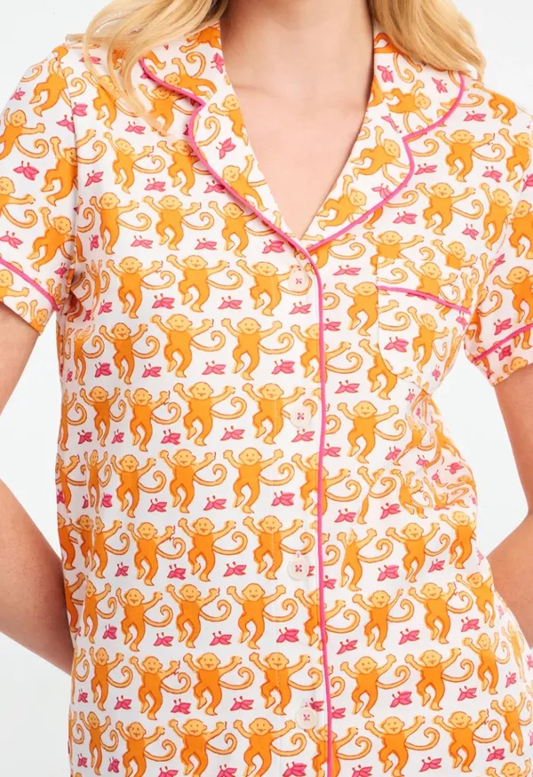 Orange Roller Rabbit Pajama Set - Image 2