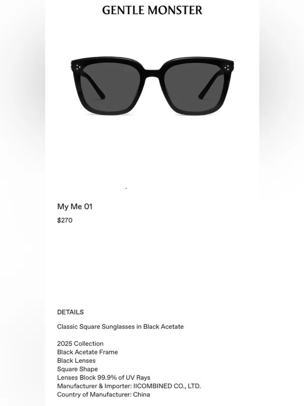 GENTLE MONSTER Flatba “My Ma” sunglasses, unisex - Image 5