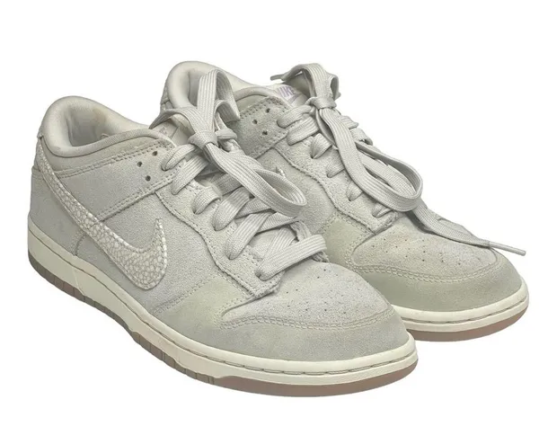 Nike VHTF: ✔︎ Dunk Low Skinny PRM Premium Sail Luster Basketball Sneakers ✔︎ 8.5 - Image 10