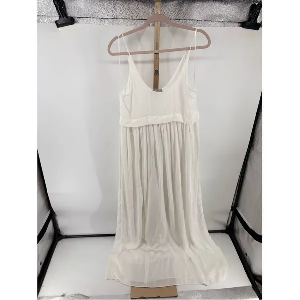 Zara W&B Collection Sleeveless Long Dress Size Medium White - Image 6