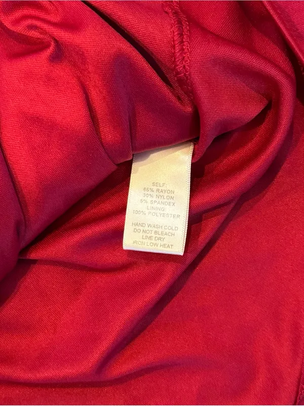 Lulus Maroon Red Lawson Skater Dress Flowy Skirt Detailed Back Small Lined Dance - Image 3