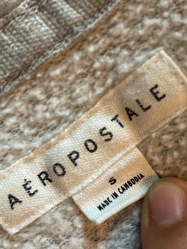 Aeropostale Y2K Zip-Up Grey Hoodie - Image 4