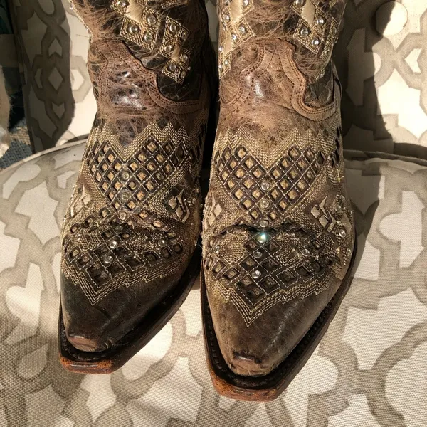 Golden Guns Studded Rhinestones Western 5664 Cowboy Boots 8 - Image 3