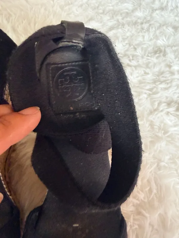 Tory Burch Adonis Elastic High Wedge Espadrilles in Black - Image 2