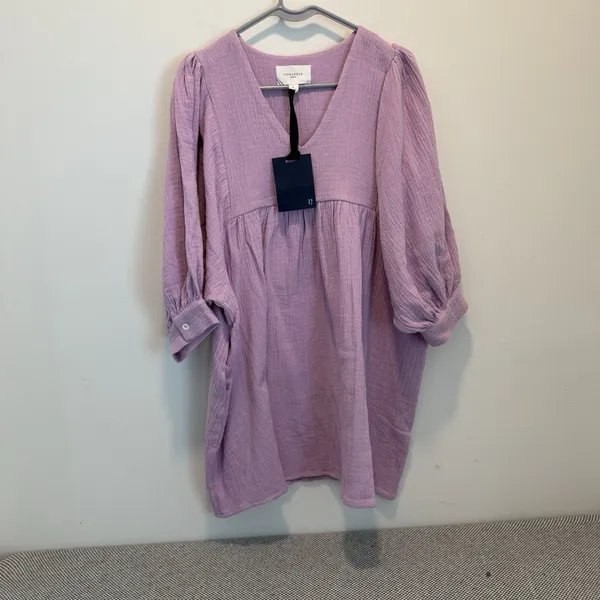 NWT Tuckernuck Pomander Place Lavender Gauze Millie Dress Pockets Size Large - Image 2