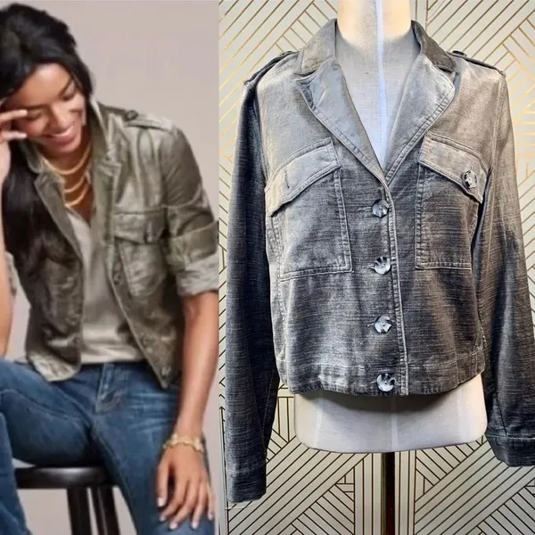 CAbi Sunday Topper Velvet Jacket‎ Style 3377 - Image 2