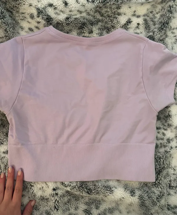 Aerie Purple Cropped Top - Image 3