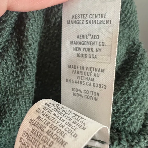 Offline‎ by Aerie Green Graphic Sweatshirt Pullover Cozy Loungewear Medium - Image 5