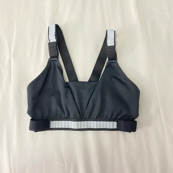 Nike Black & Baby Blue Sport Bra - Image 2
