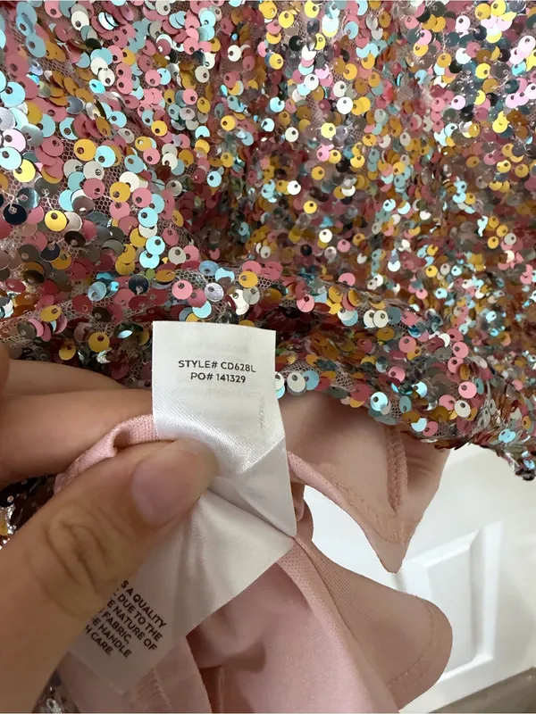 Lulus Crave it Like Candy Pink Multi Sequin Puff Sleeve Mini Dress‎ Concert - Image 9