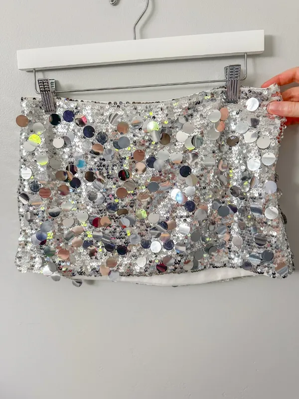 Peppermayo Champagne Chic Mini Skirt in Discoball - Image 14