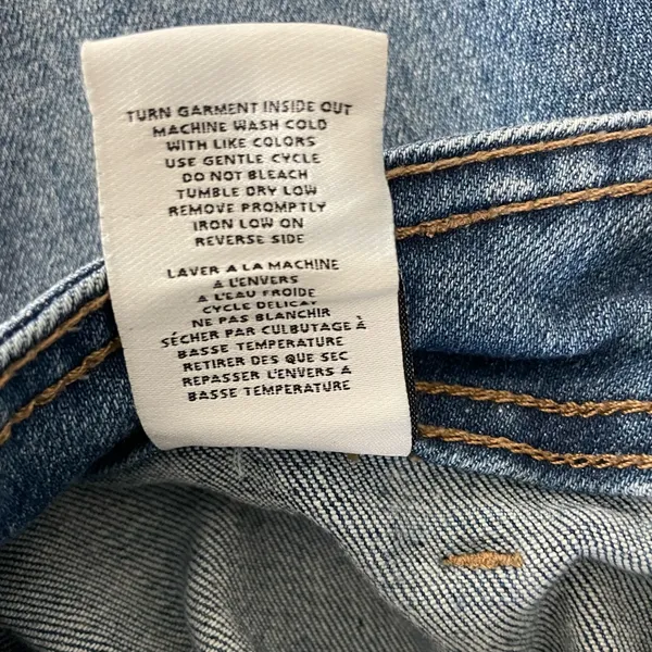 Oat High Rise Cargo Blue Jeans - Image 6