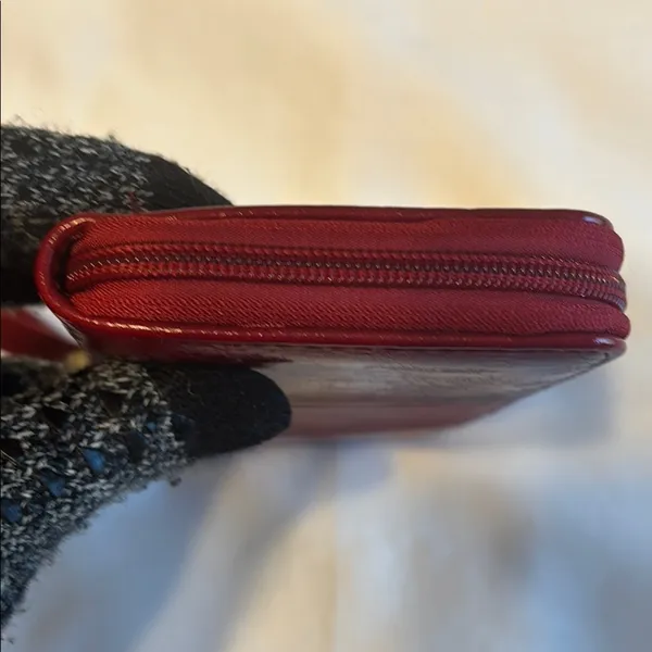 MIAK Collection Zip Around Wallet Red EUC - Image 9