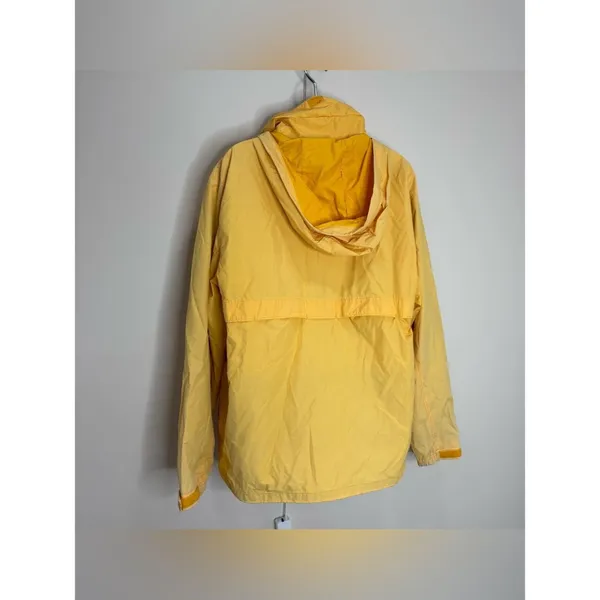 GAP Yellow Hooded Windbreaker zip up rain jacket coat size medium - Image 4
