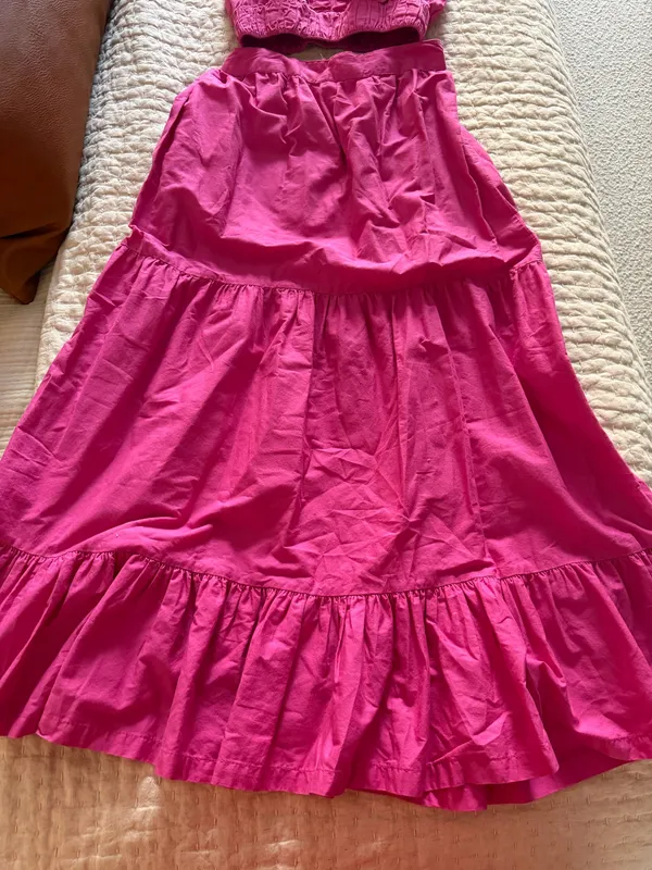 Japna Pink two piece maxi skirt set - Image 3