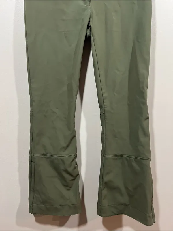 Obermeyer Women’s Olive Green Flared Skiing Performance Pants - Image 3
