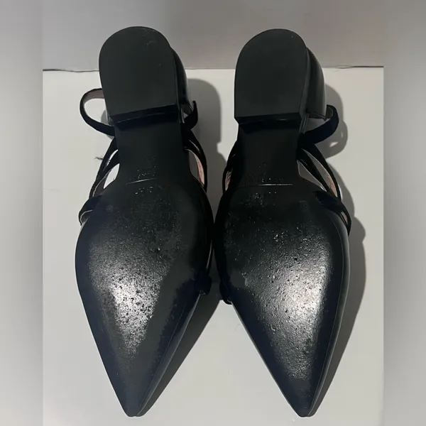 INCH2 Leather Strappy Pointed Toe Velvet Strap Ballet Flats EU Size 36‎ (US 5.5) - Image 14