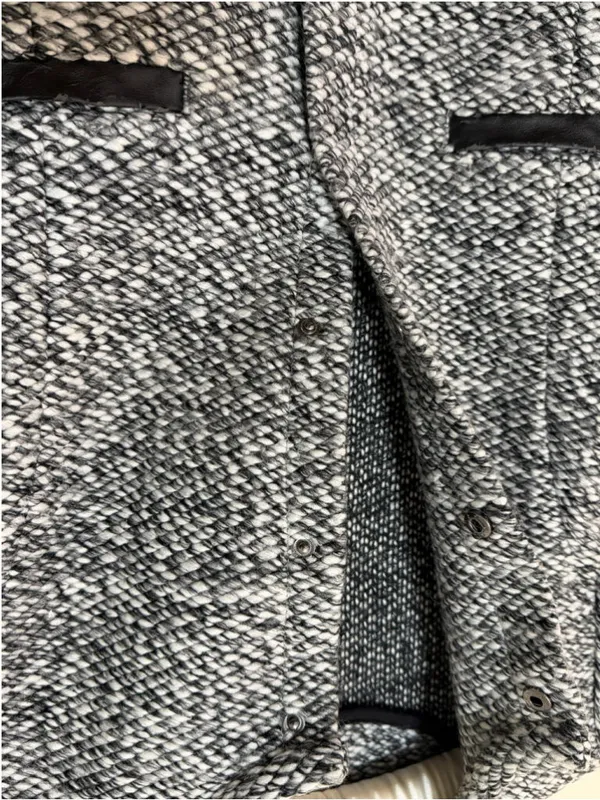 Ann Taylor Loft Women’s Chunky Tweed Collarless Wool Blend Blazer Size 4 - Image 8