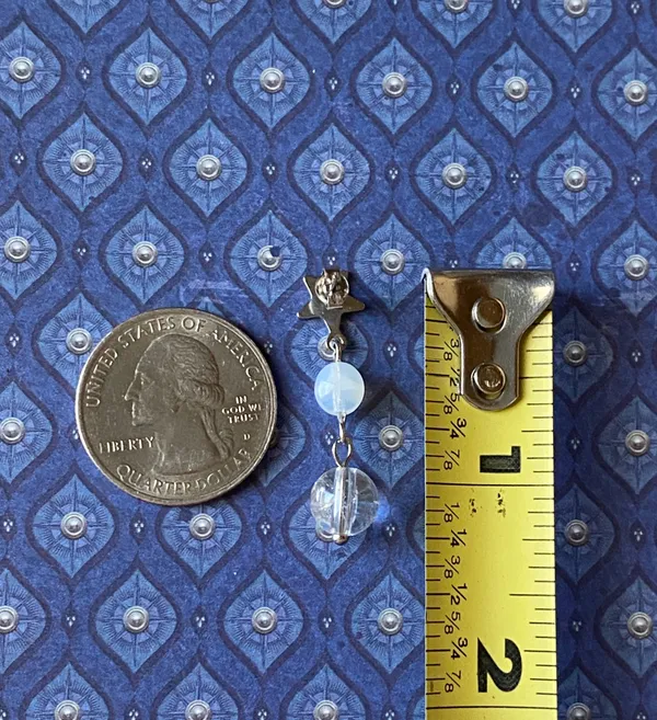 Handmade czech glass beads mix star dangle earrings 🌀⭐️💦 - Image 8
