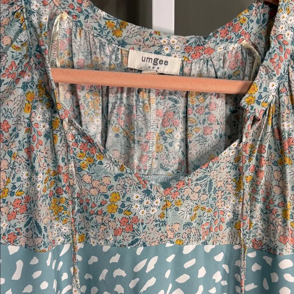Umgee Boho Patchwork Blouse‎ – Size Small - Image 5