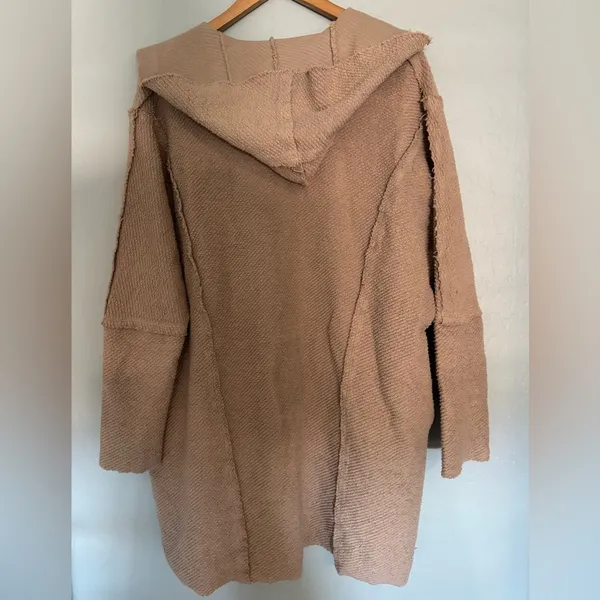 Intimately Free People hooded tan cardigan oversized - Image 2