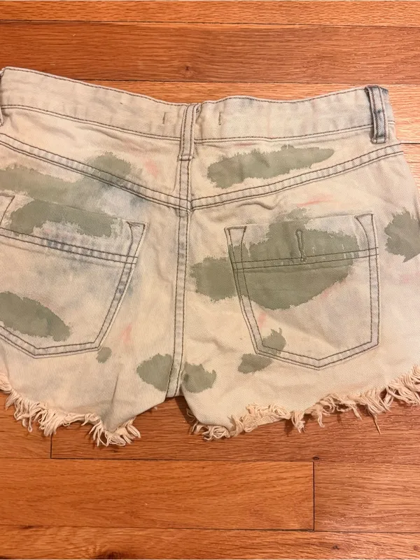 Free‎ People Studded Distressed Jean Shorts Size 25 - Image 6