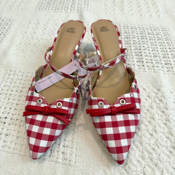 Wild Fable 9.5 Lysandra pointed toe bow kitten heel 3639 - Image 6