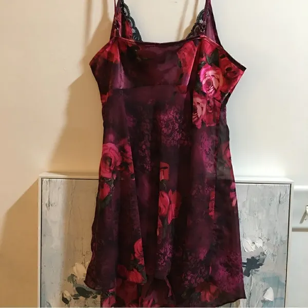 PRIVATE LUXURIES SEMI SHEER ADJUSTABLE STRAP TOP‎ Purple Size XL - Image 3