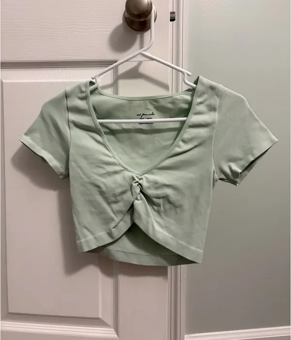 Out From Under Seafoam green crop top - Image 2