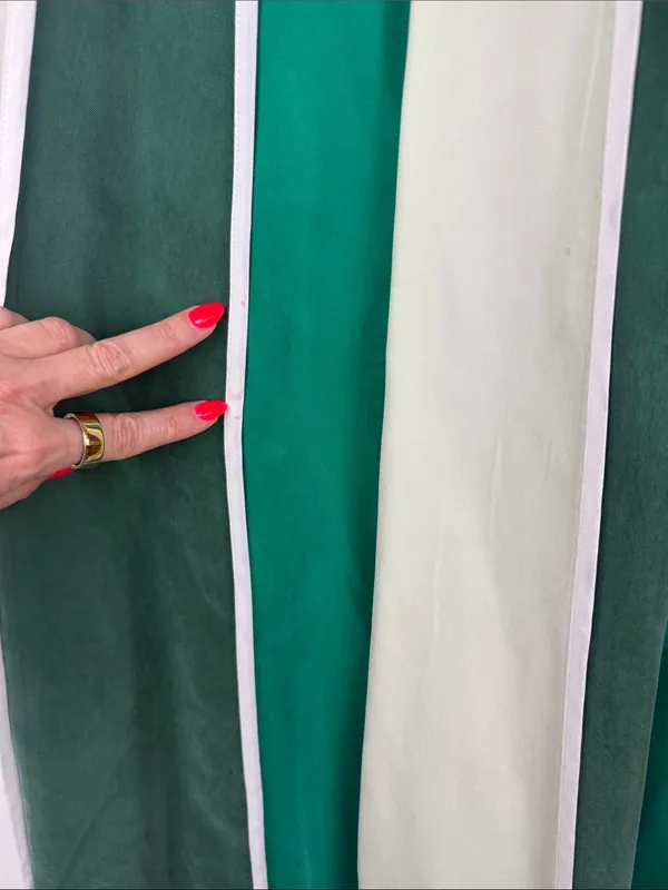 Free People Green & White Stripe Inez Skirt Set Size Small Crop Halter Top - Image 7