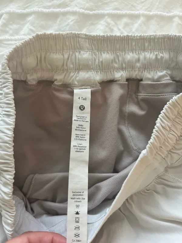 White Lululemon Hotty Hot Shorts - Image 2