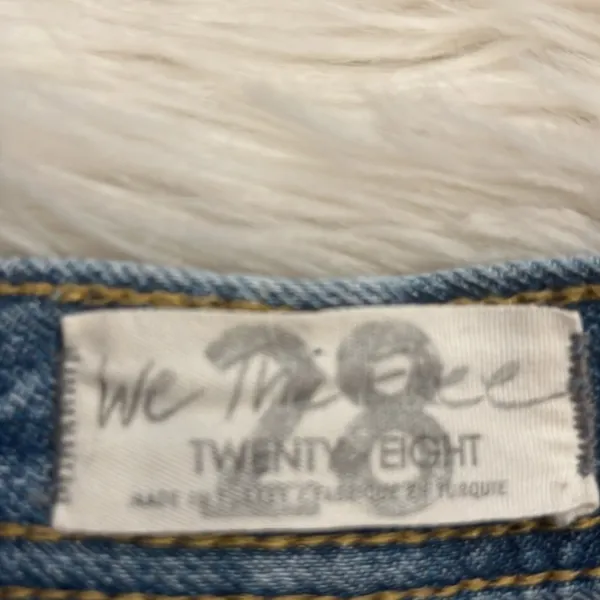 Free People We The Free ‘Maggie’ distressed chewed hem straight cropped jeans 28 - Image 4