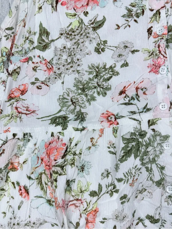 Frye floral boho maxi sleeveless tank top dress size xl with button front - Image 3