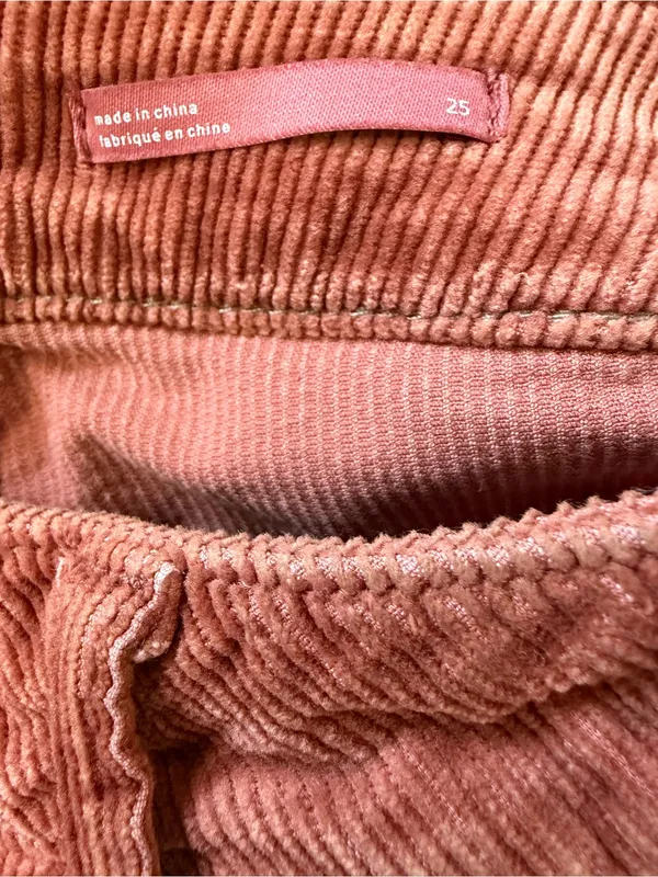 Pilcro The Icon Corduroy Flare Pants Size 25 Rust Brown Anthropologie - Image 3